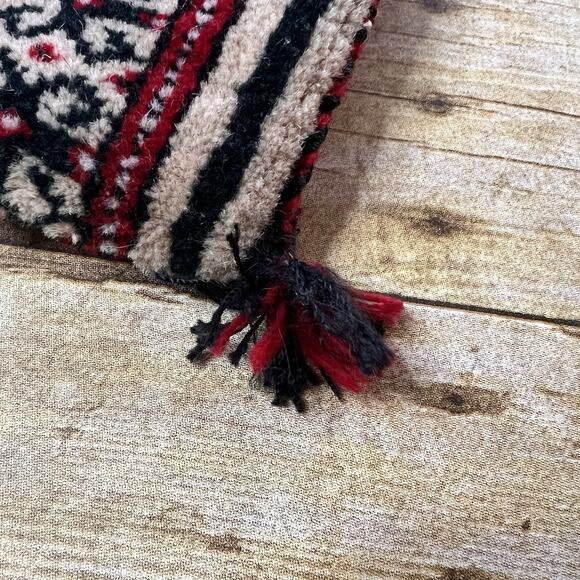 Vintage 70s Turkaman Carpet Bag-Wool-Boho Purse-Handmade-Hippie Folk Style - Picture 5 of 8